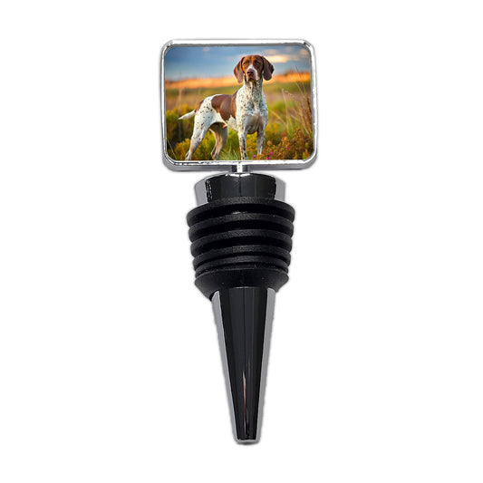 Pointer Dog Photo Wine Bottle Stopper