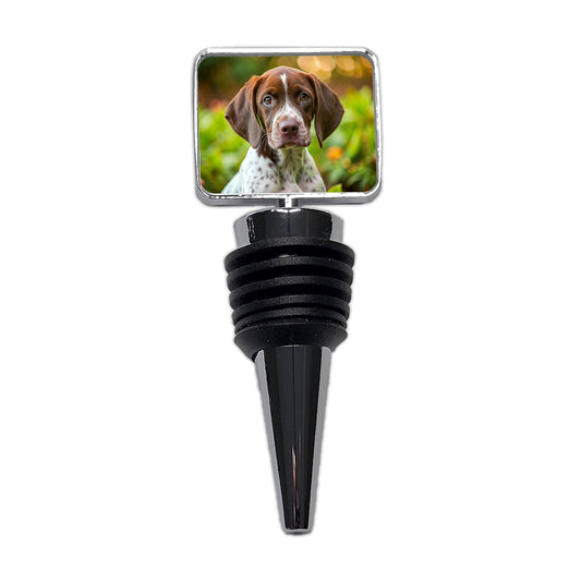 Pointer Dog Puppy Photo Wine Bottle Stopper