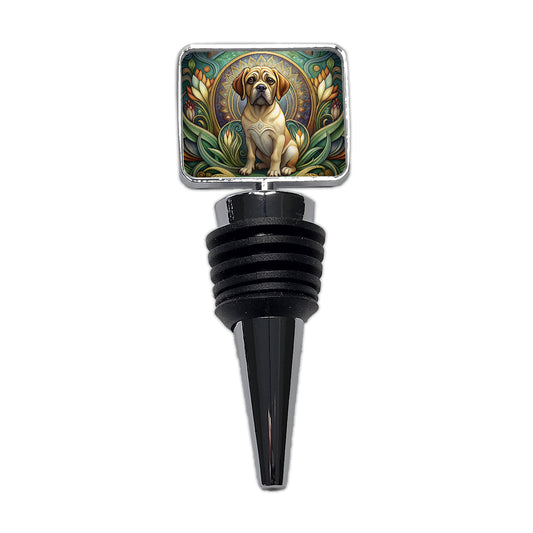 Puggle Dog Art Nouveau Wine Bottle Stopper