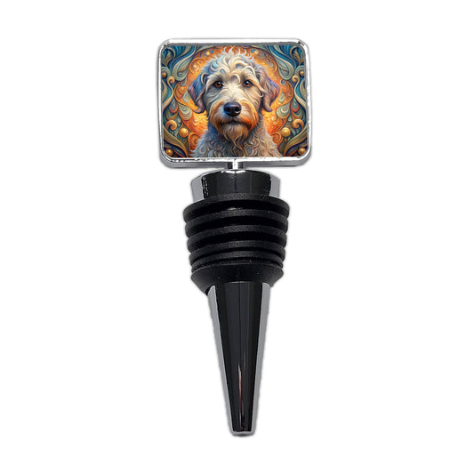 Schnoodle Dog Art Nouveau Wine Bottle Stopper