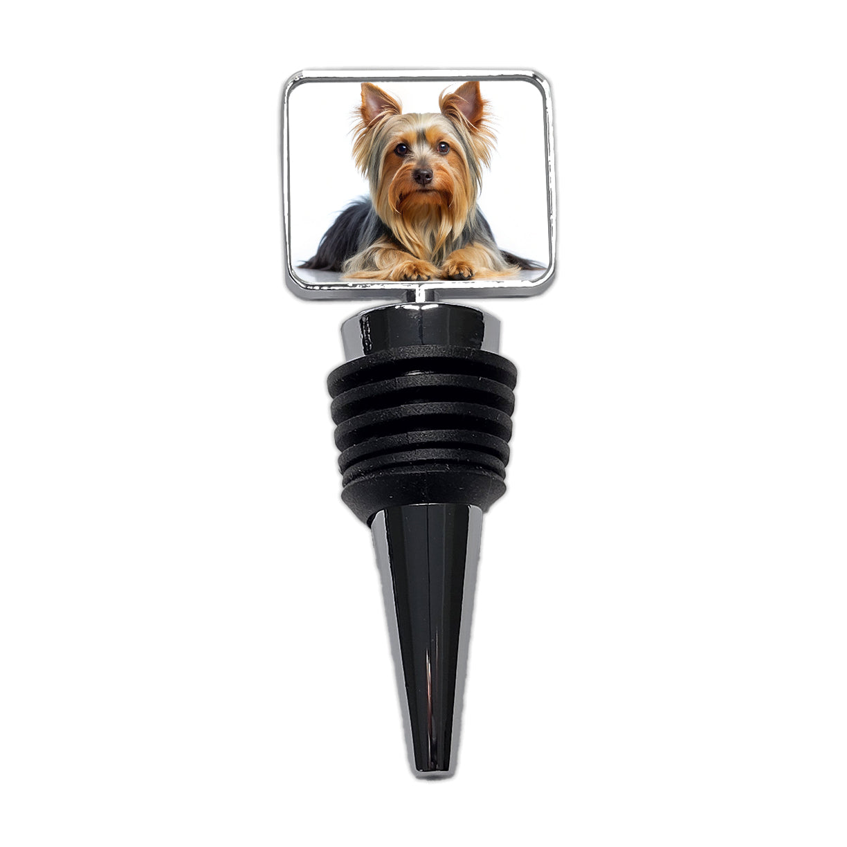Silky Terrier Dog Photo Wine Bottle Stopper