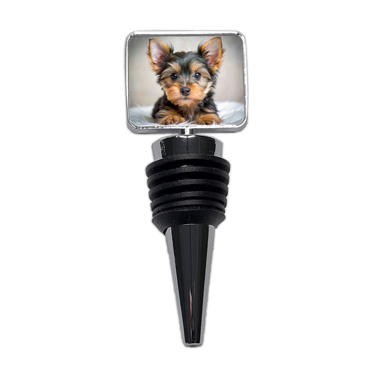 Silky Terrier Dog Puppy Photo Wine Bottle Stopper