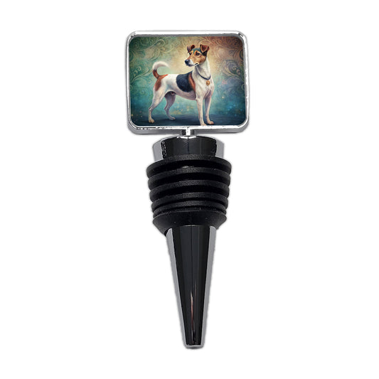 Smooth Fox Terrier Dog Art Nouveau Wine Bottle Stopper
