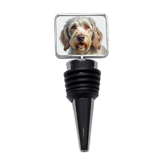 Spinone Italiano Dog Illustration Wine Bottle Stopper