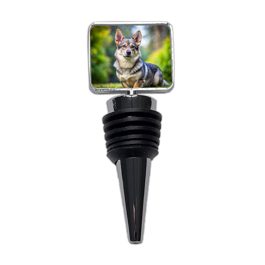 Swedish Vallhund Dog Photo Wine Bottle Stopper