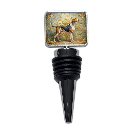 Treeing Walker Coonhound Dog Art Nouveau Wine Bottle Stopper