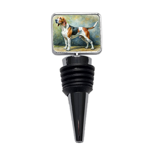 Treeing Walker Coonhound Dog Illustration Wine Bottle Stopper