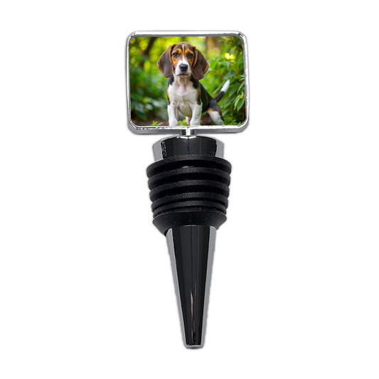 Treeing Walker Coonhound Dog Puppy Photo Wine Bottle Stopper