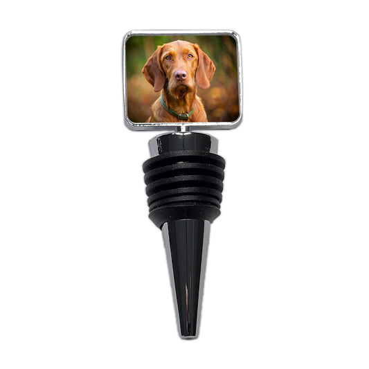 Wirehaired Vizsla Dog Photo Wine Bottle Stopper