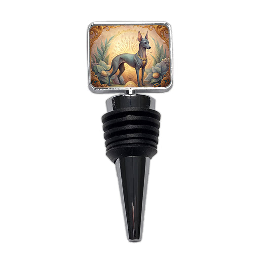 Xoloitzcuintli Xolo Mexican Hairless Dog Art Nouveau Wine Bottle Stopper