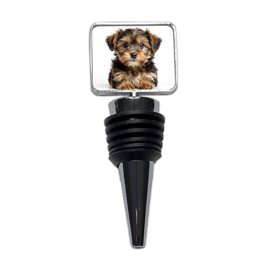 Yorkipoo Dog Puppy Photo Wine Bottle Stopper