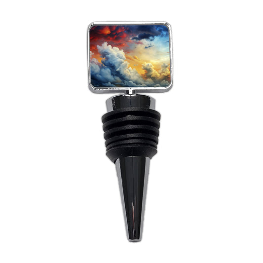 Cloudy Sky Colors Wine Bottle Stopper