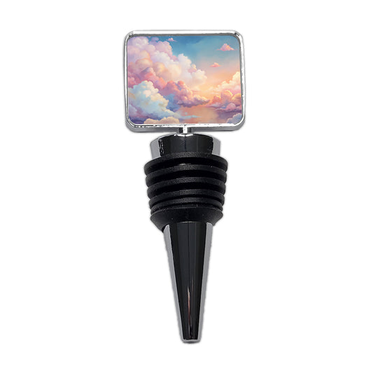Cloudy Sky Pastel Colors Wine Bottle Stopper
