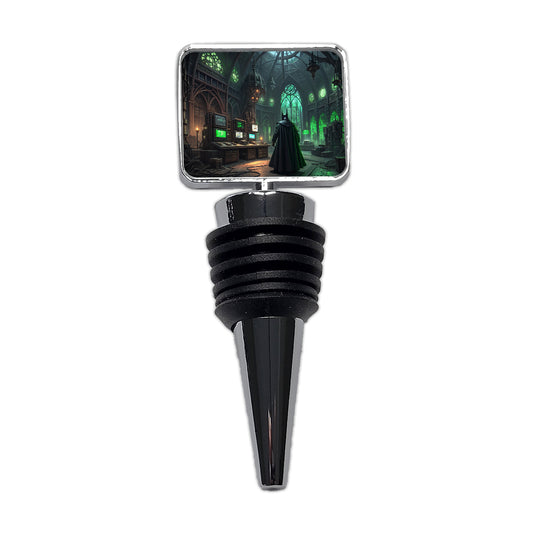 Evil Supervillain Lair Wine Bottle Stopper