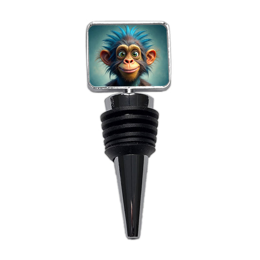 Funny Funky Crazy Monkey Wine Bottle Stopper