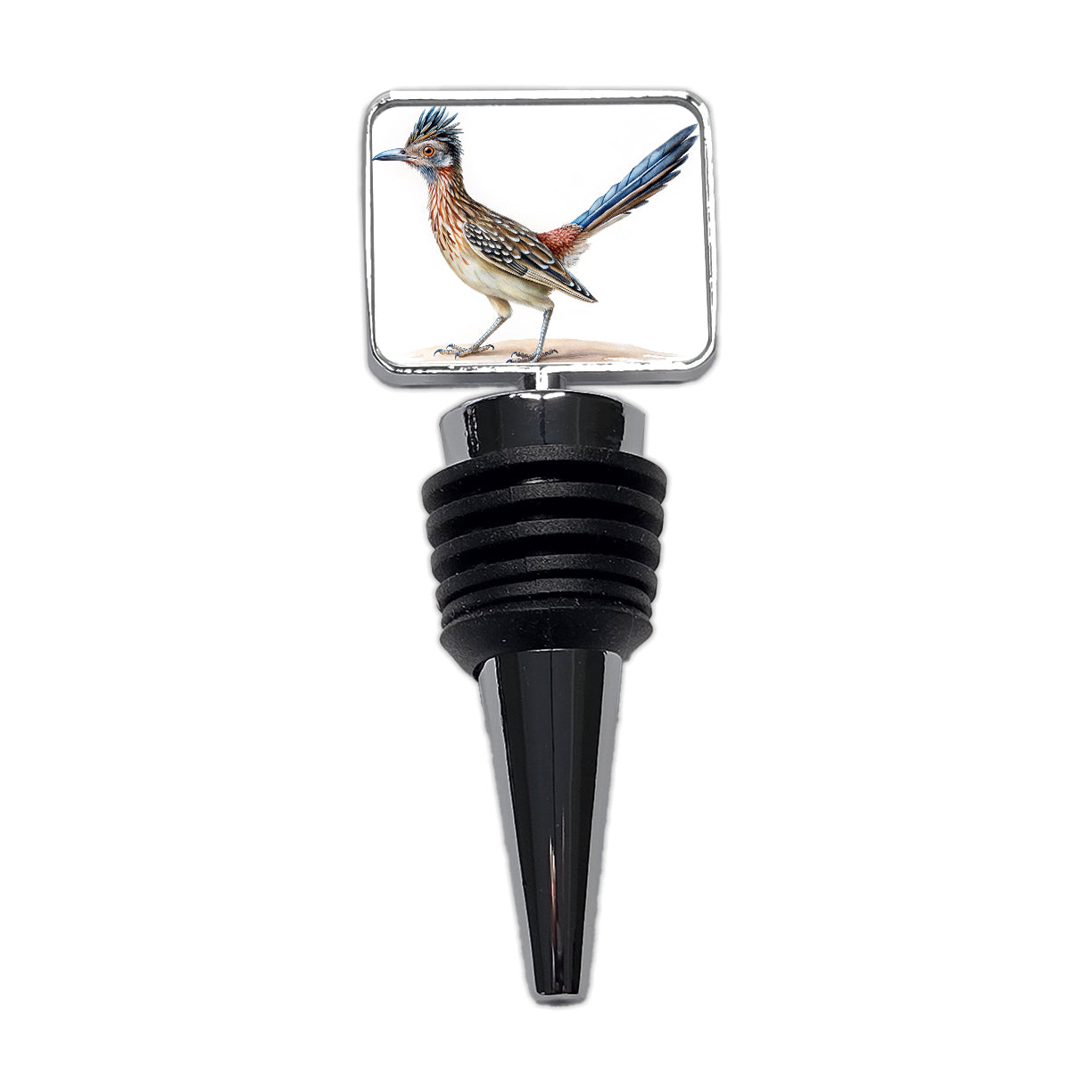 Greater Roadrunner New Mexico State Bird Illustration Wine Bottle Stopper