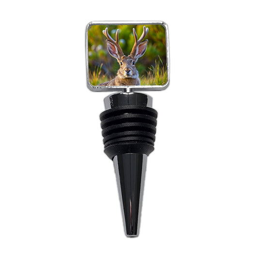 Jackalope In The Wild Wine Bottle Stopper