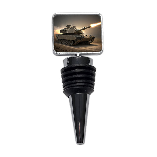 M1 Abrams Tank Firing Main Weapon Wine Bottle Stopper
