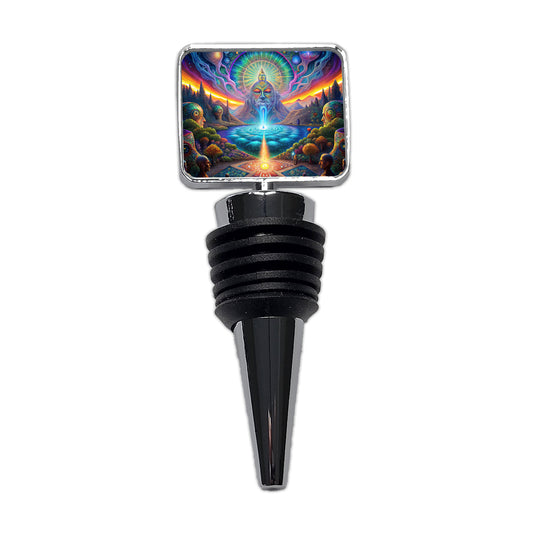 Psychedelic Mysticism Mystical Scene Wine Bottle Stopper