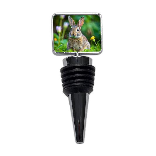 Rabbit Bunny Photo Wine Bottle Stopper