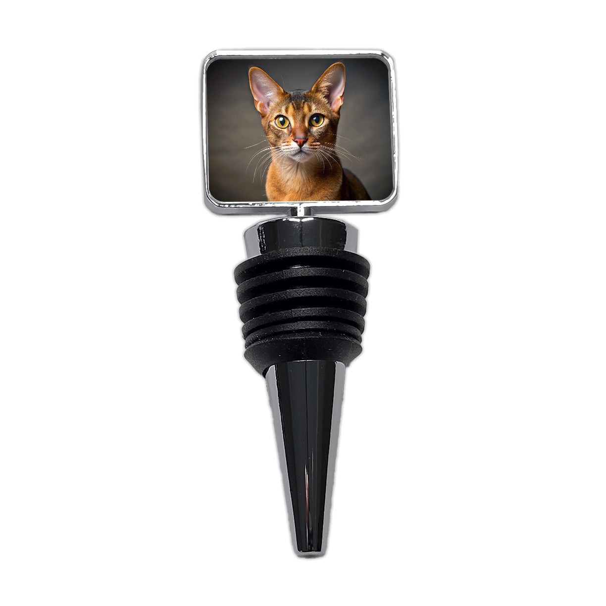 Abyssinian Cat Photo Wine Bottle Stopper