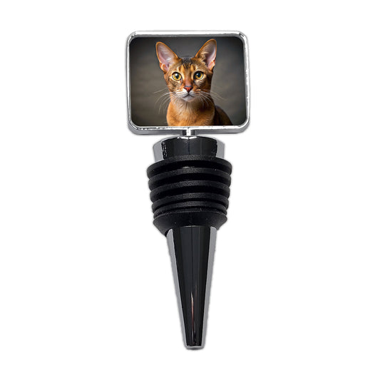 Abyssinian Cat Photo Wine Bottle Stopper