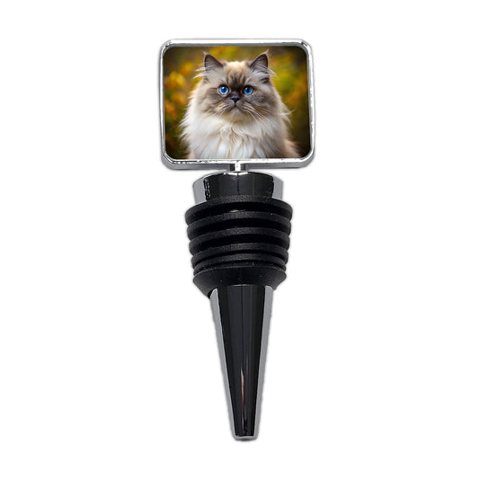 Himalayan Cat Photo Wine Bottle Stopper