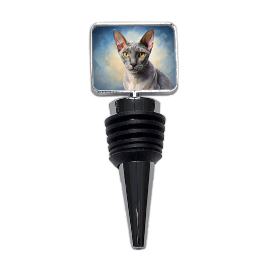 Korat Cat Illustration Wine Bottle Stopper