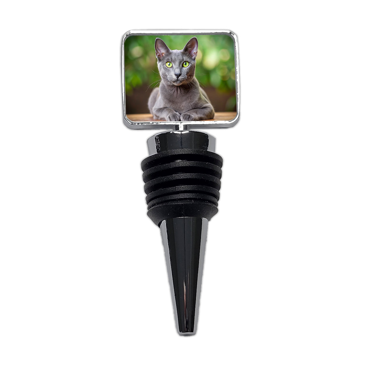 Korat Cat Photo Wine Bottle Stopper