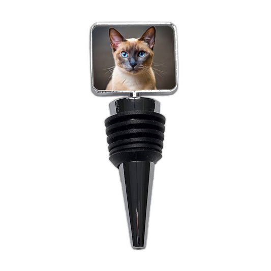 Tonkinese Cat Photo Wine Bottle Stopper