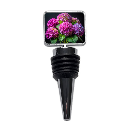 Hydrangea Flowers Photo Wine Bottle Stopper