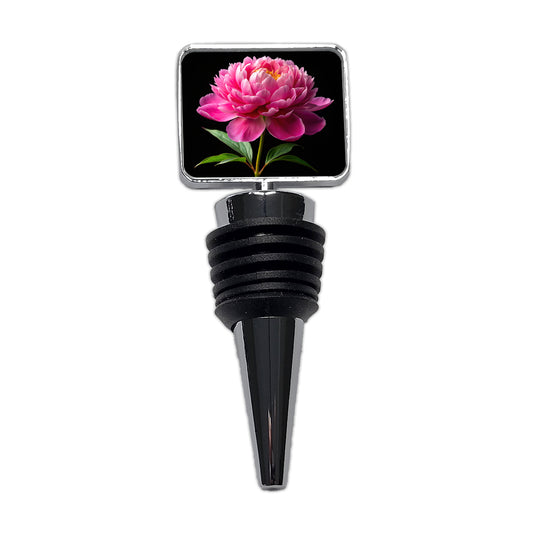 Peony Flower Photo Wine Bottle Stopper