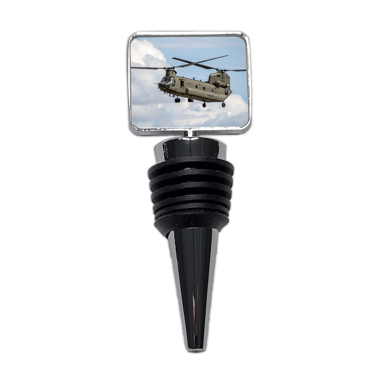 CH-47 Chinook Heavy-Lift Helicopter Wine Bottle Stopper