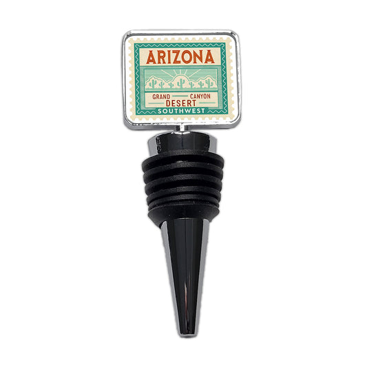 Arizona AZ State Grand Canyon Southwest Travel Vacation Stamp Wine Bottle Stopper