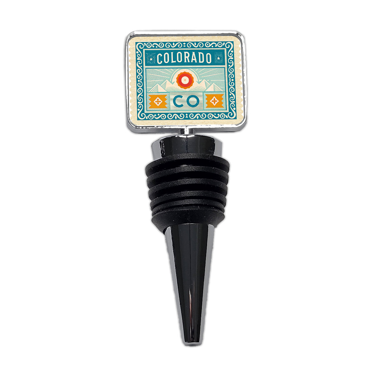 Colorado CO State Travel Vacation Stamp Wine Bottle Stopper