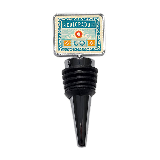 Colorado CO State Travel Vacation Stamp Wine Bottle Stopper