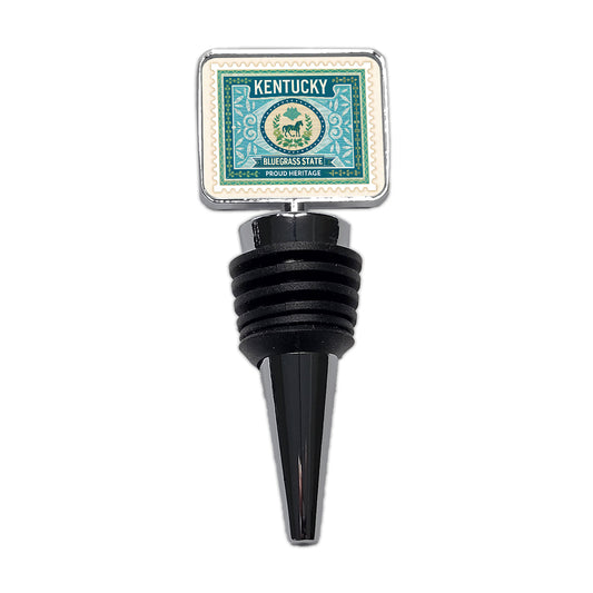Kentucky KY Bluegrass State Travel Vacation Stamp Wine Bottle Stopper