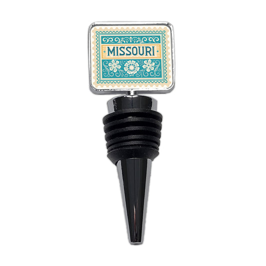 Missouri MO State Travel Vacation Stamp Wine Bottle Stopper