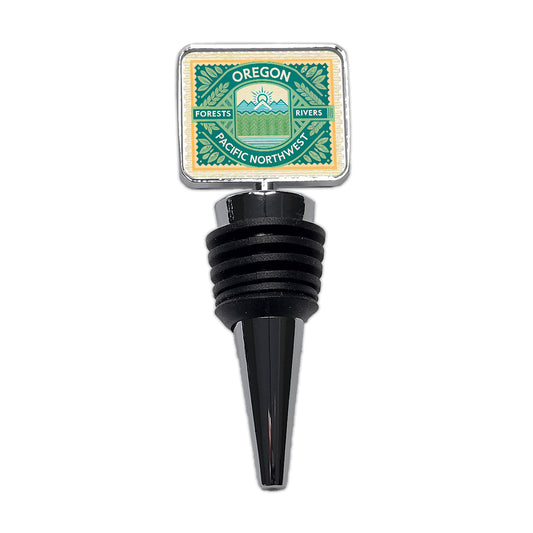 Oregon OR Pacific Northwest State Travel Vacation Stamp Wine Bottle Stopper