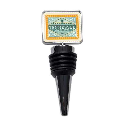 Tennessee TN Volunteer State Travel Vacation Stamp Wine Bottle Stopper