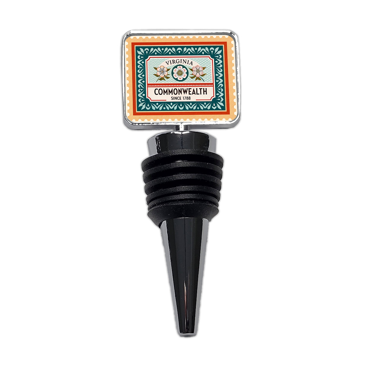 Virginia VA Commonwealth State Travel Vacation Stamp Wine Bottle Stopper