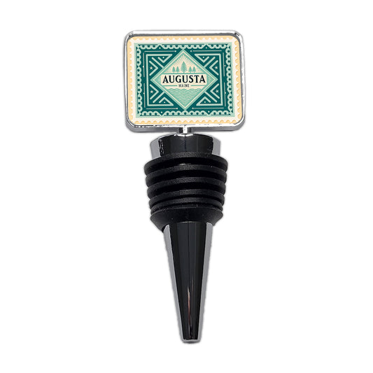 Augusta MA Maine Travel Vacation Stamp Wine Bottle Stopper