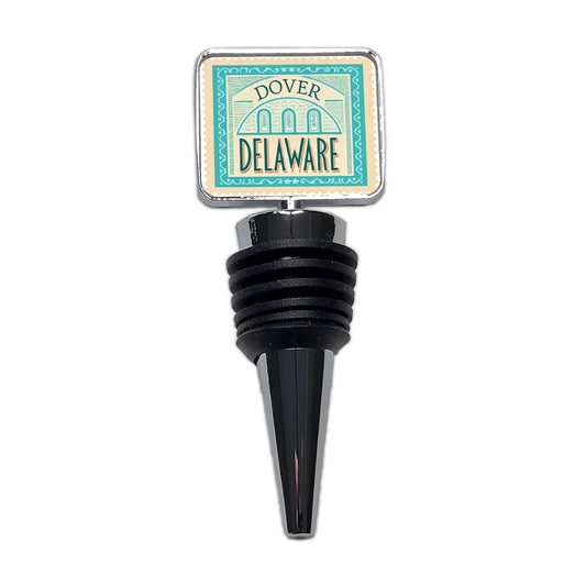 Dover DE Delaware Travel Vacation Stamp Wine Bottle Stopper