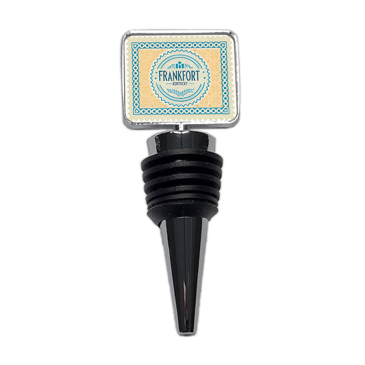 Frankfort KY Kentucky Travel Vacation Stamp Wine Bottle Stopper