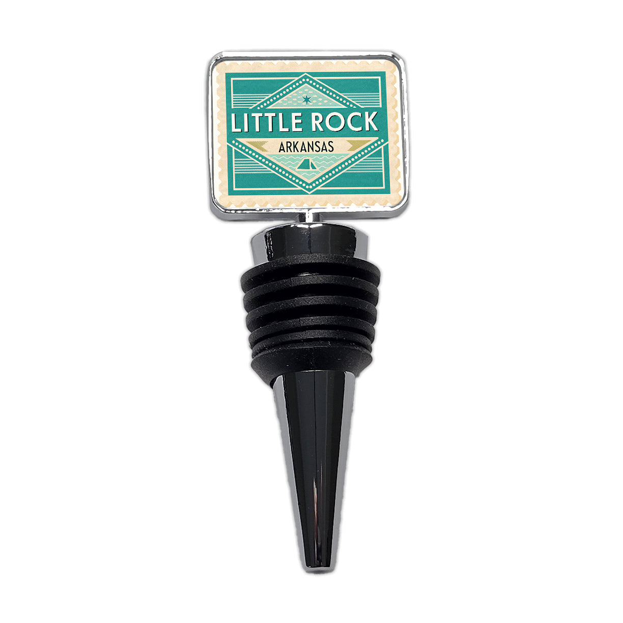 Little Rock AR Arkansas Travel Vacation Stamp Wine Bottle Stopper