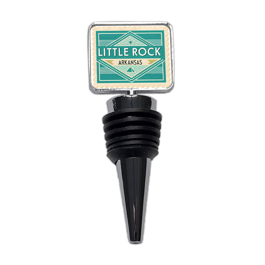 Little Rock AR Arkansas Travel Vacation Stamp Wine Bottle Stopper