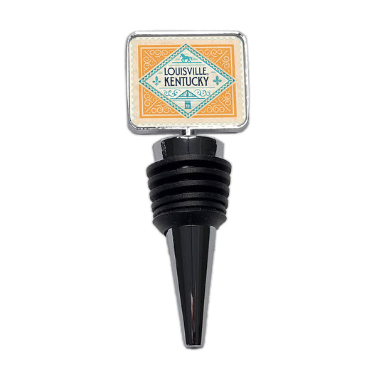 Louisville KY Kentucky Travel Vacation Stamp Wine Bottle Stopper