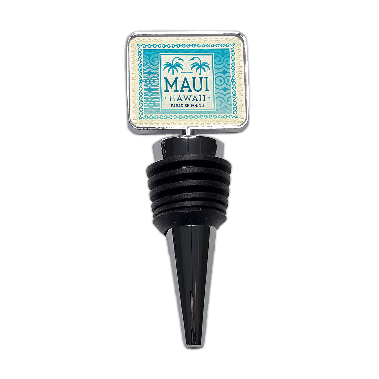 Maui HI Hawaii Travel Vacation Stamp Wine Bottle Stopper