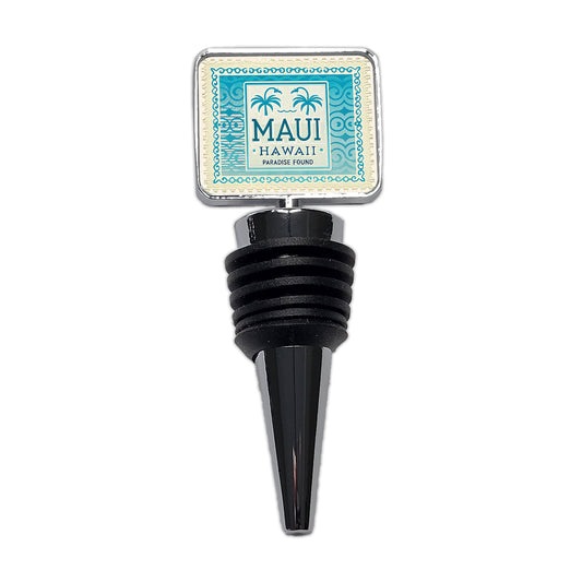 Maui HI Hawaii Travel Vacation Stamp Wine Bottle Stopper