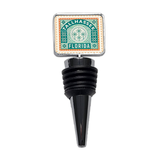 Tallahassee FL Florida Travel Vacation Stamp Wine Bottle Stopper